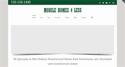 Desktop Screenshot of mobilehomes4less.com